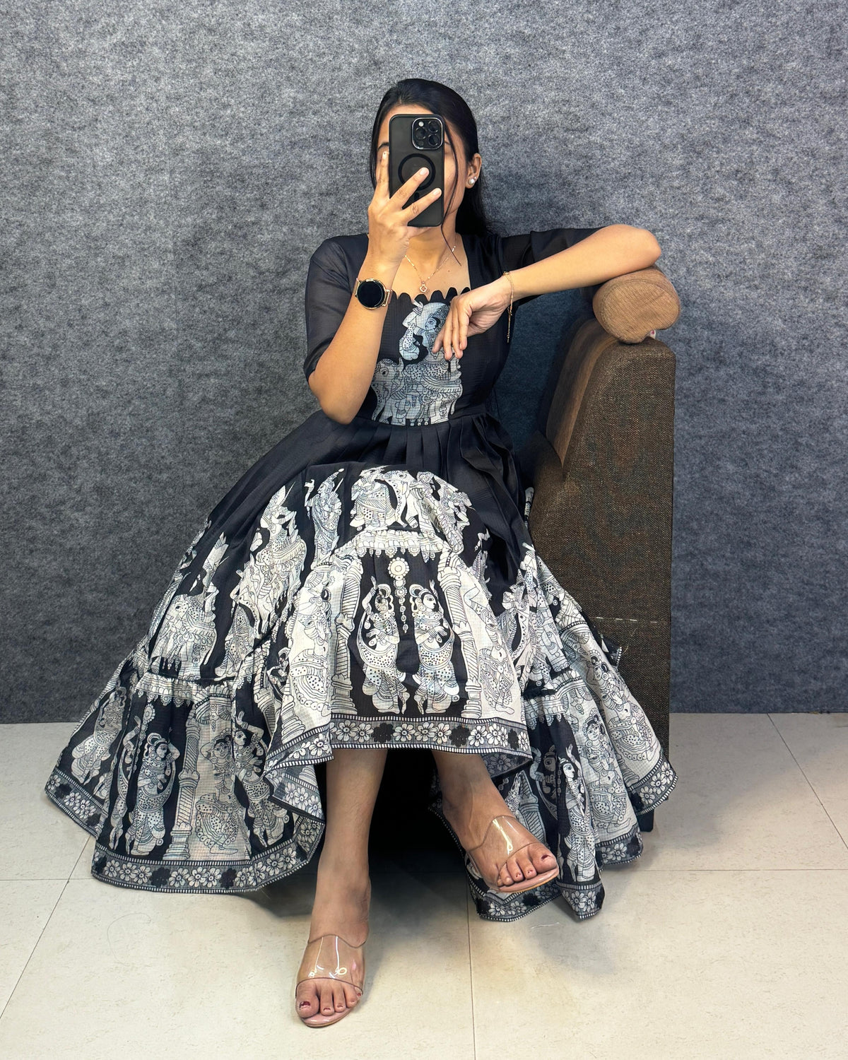 Kalamkari print  kota frocks