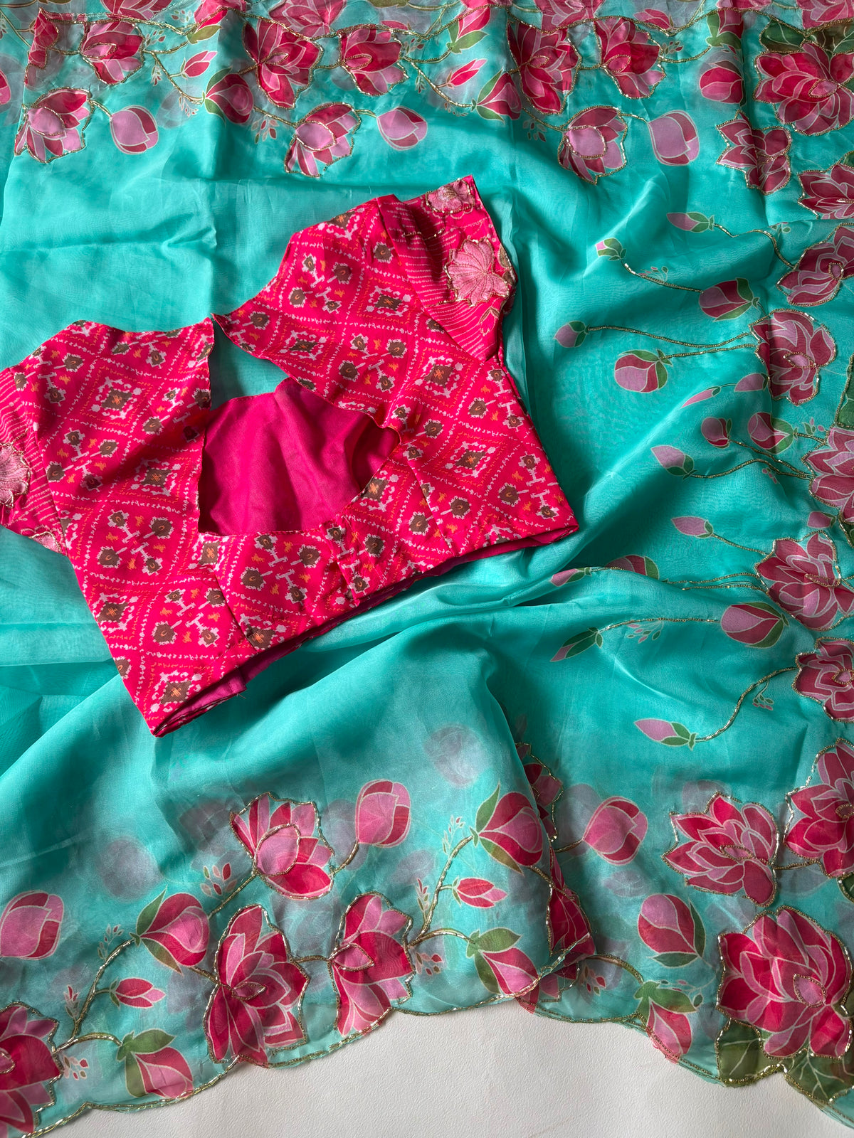 Lotus 🪷 Tebby silk saree ✨