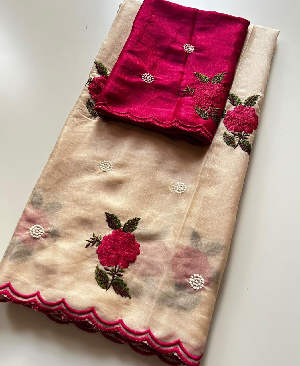 Soft rangoli silk saree