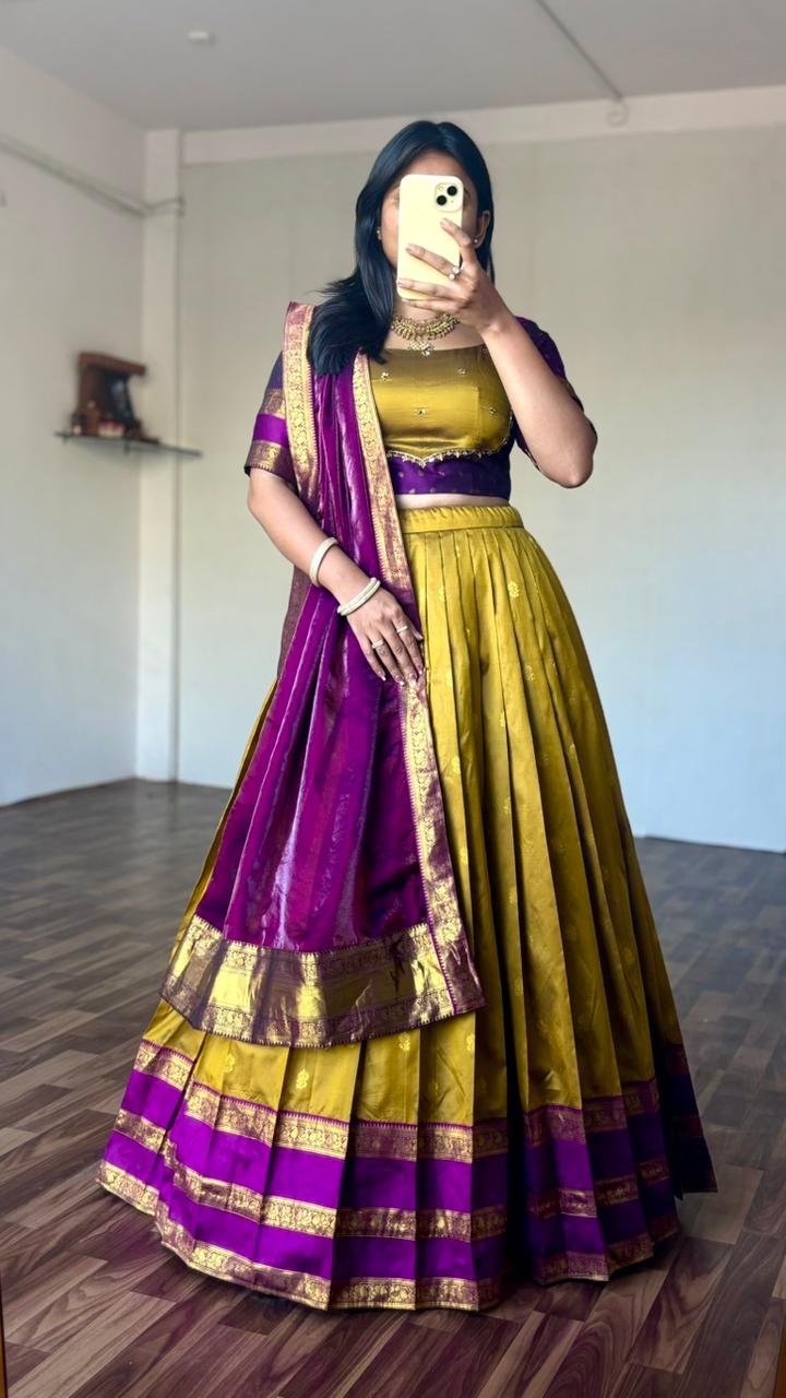Maggam work lehenga set
