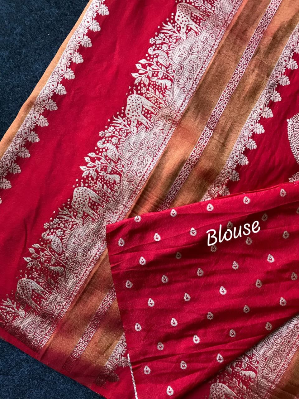 Khadi crape silk weaving saree