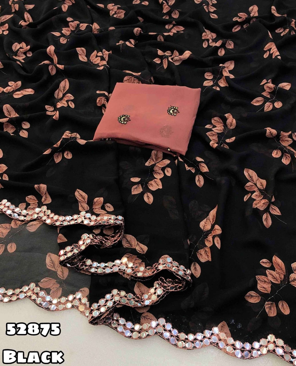 Soft shiffon Floral 🌺 print saree ✨