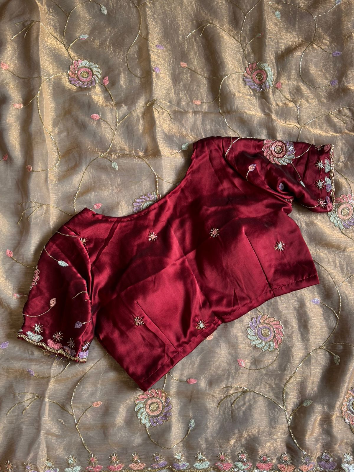 Fendy shiffon designer saree ✨