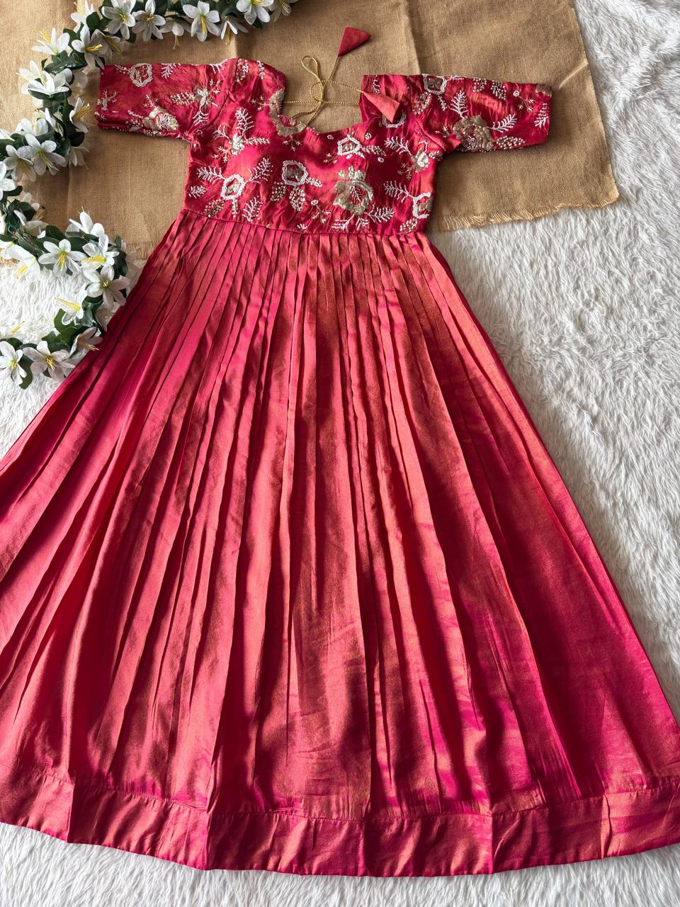 Party wear maggam work gown ✨