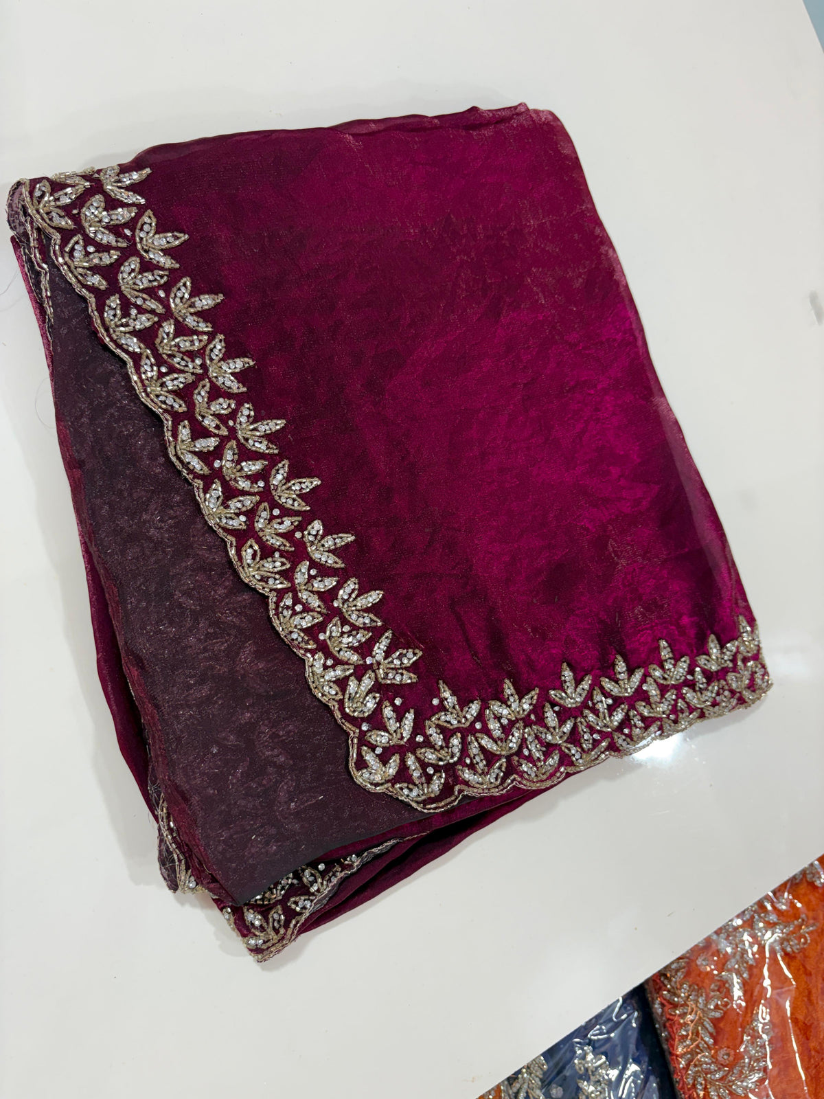 Space silk designer saree ✨