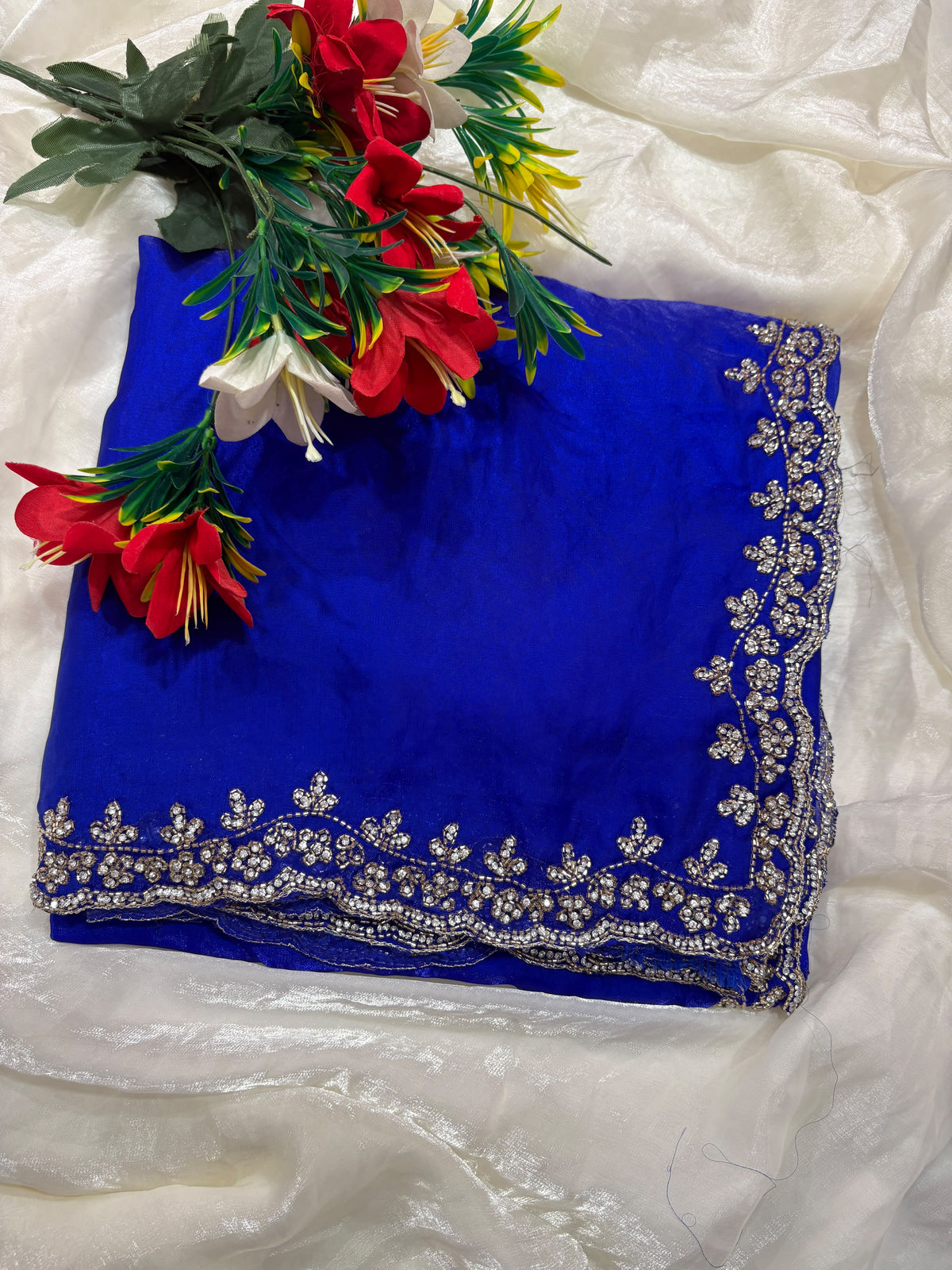 Space silk designer saree ✨