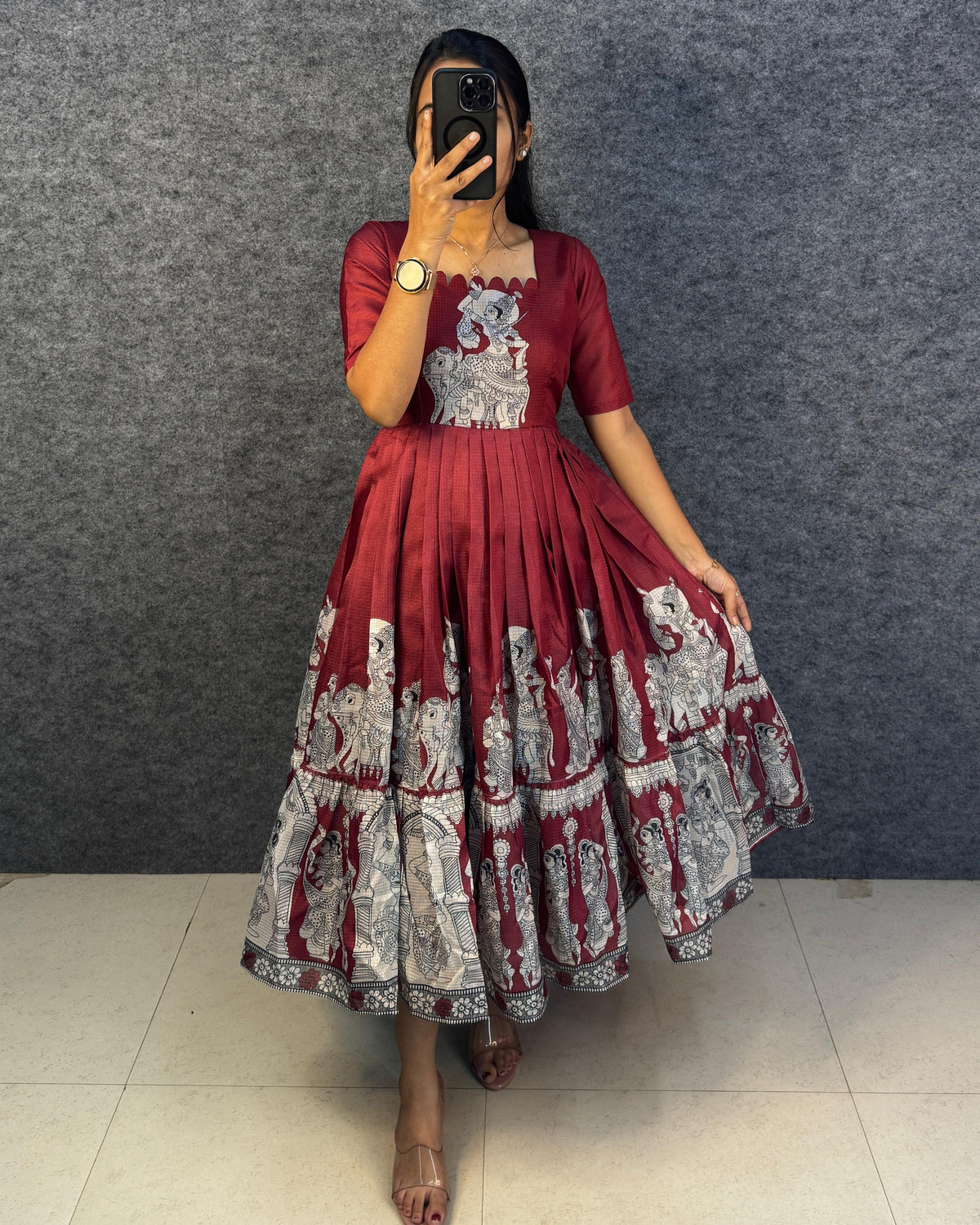 Kalamkari print  kota frocks