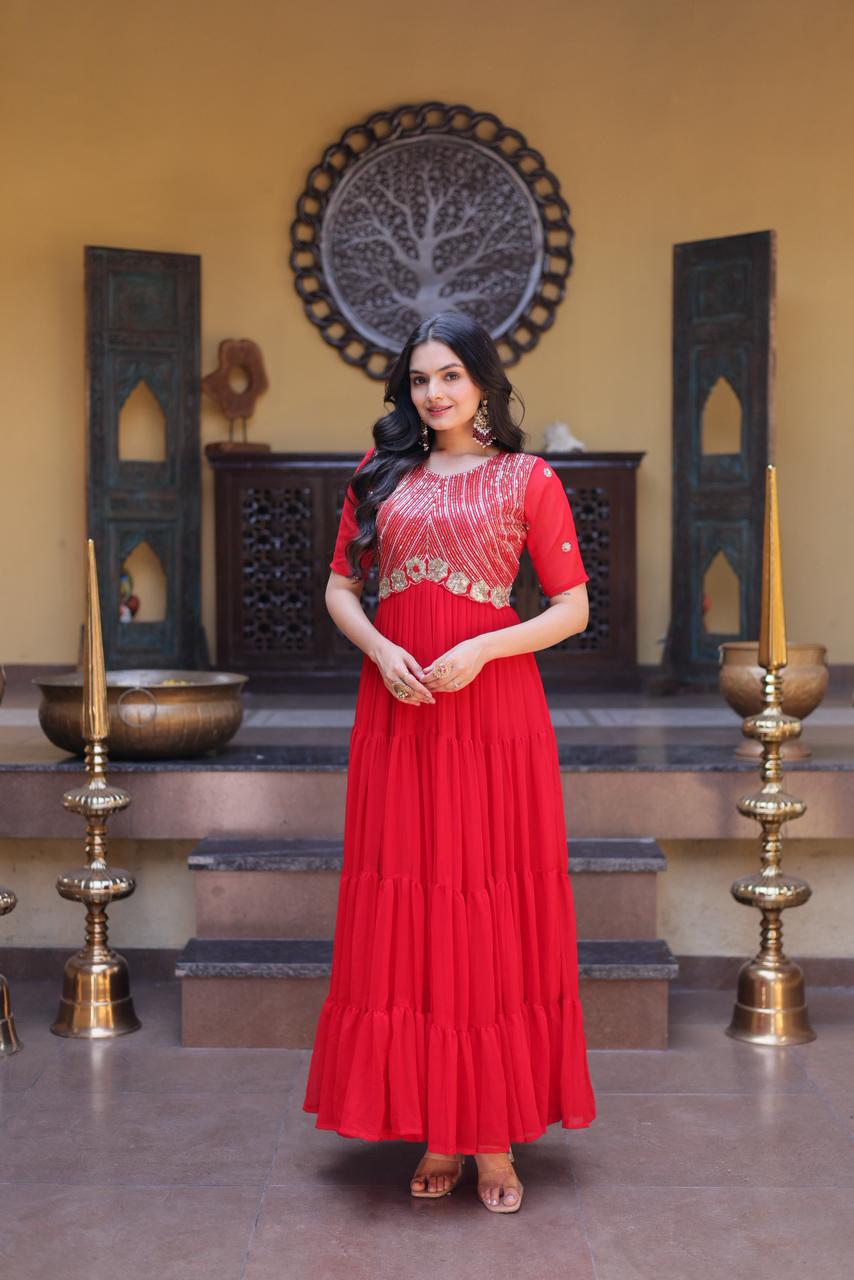 Ready made designer gown