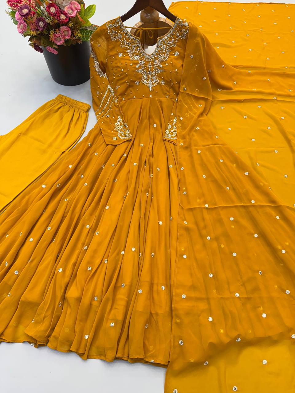 Heavy designer anarkali suit ✨