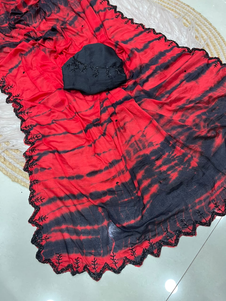 Dyeable chinnon saree✨