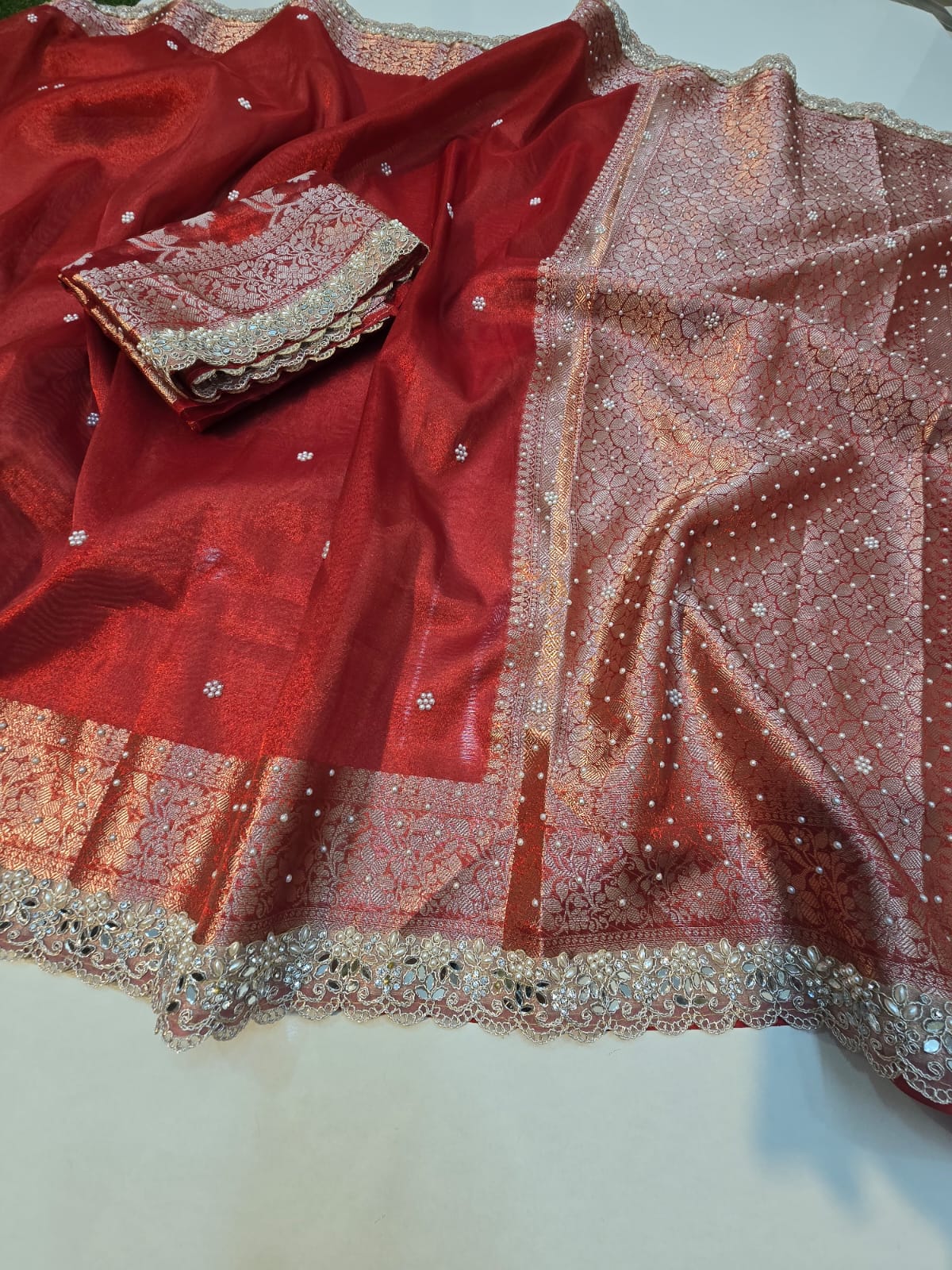 Benaresi tissue silk saree ✨