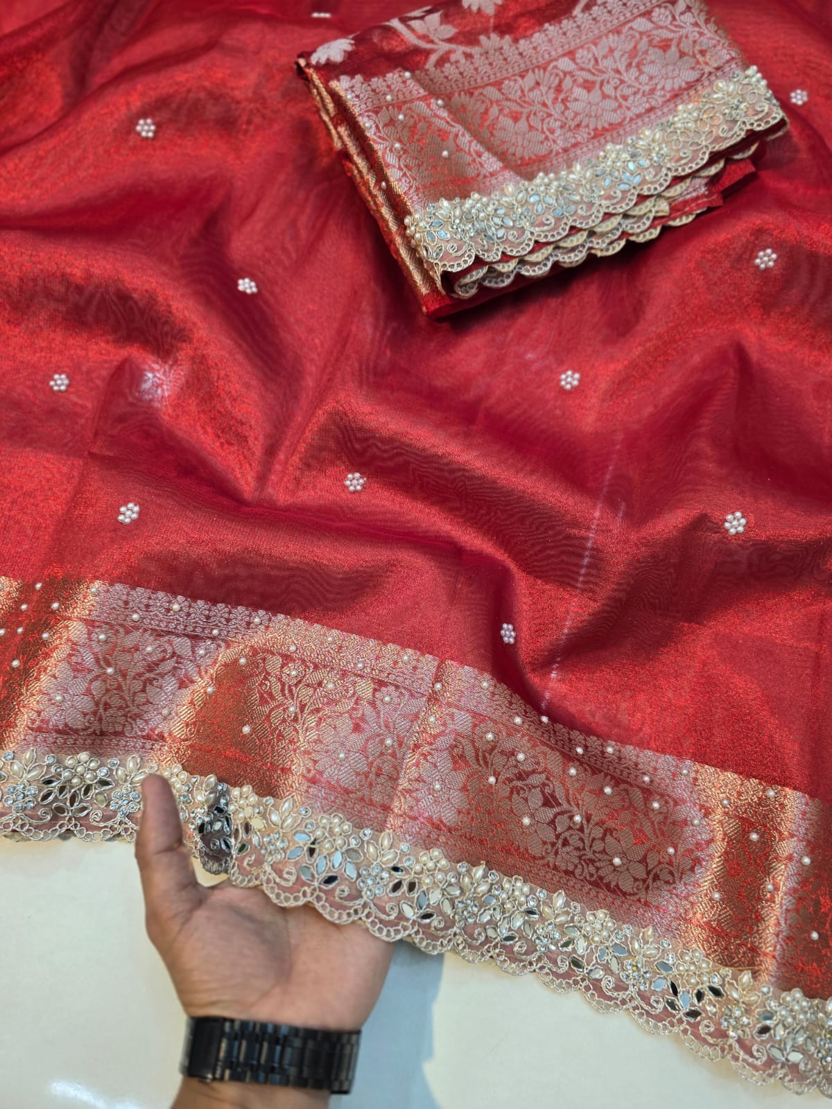 Benaresi tissue silk saree ✨