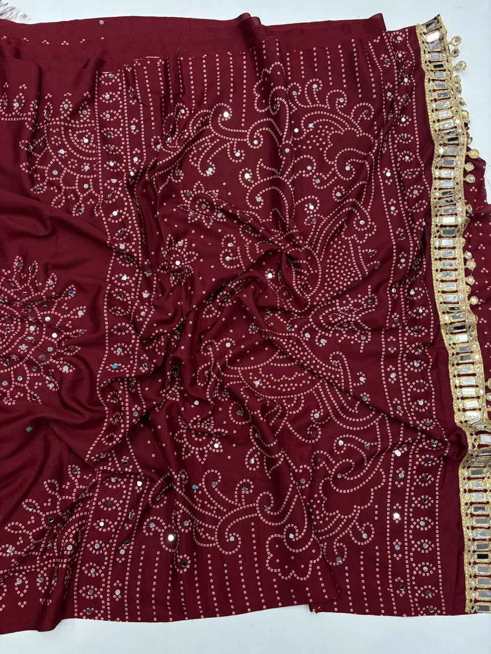 Azrak sartin viscose silk saree ✨