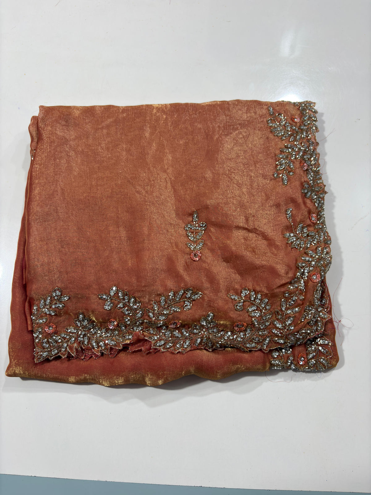Space silk heavy designer saree ✨