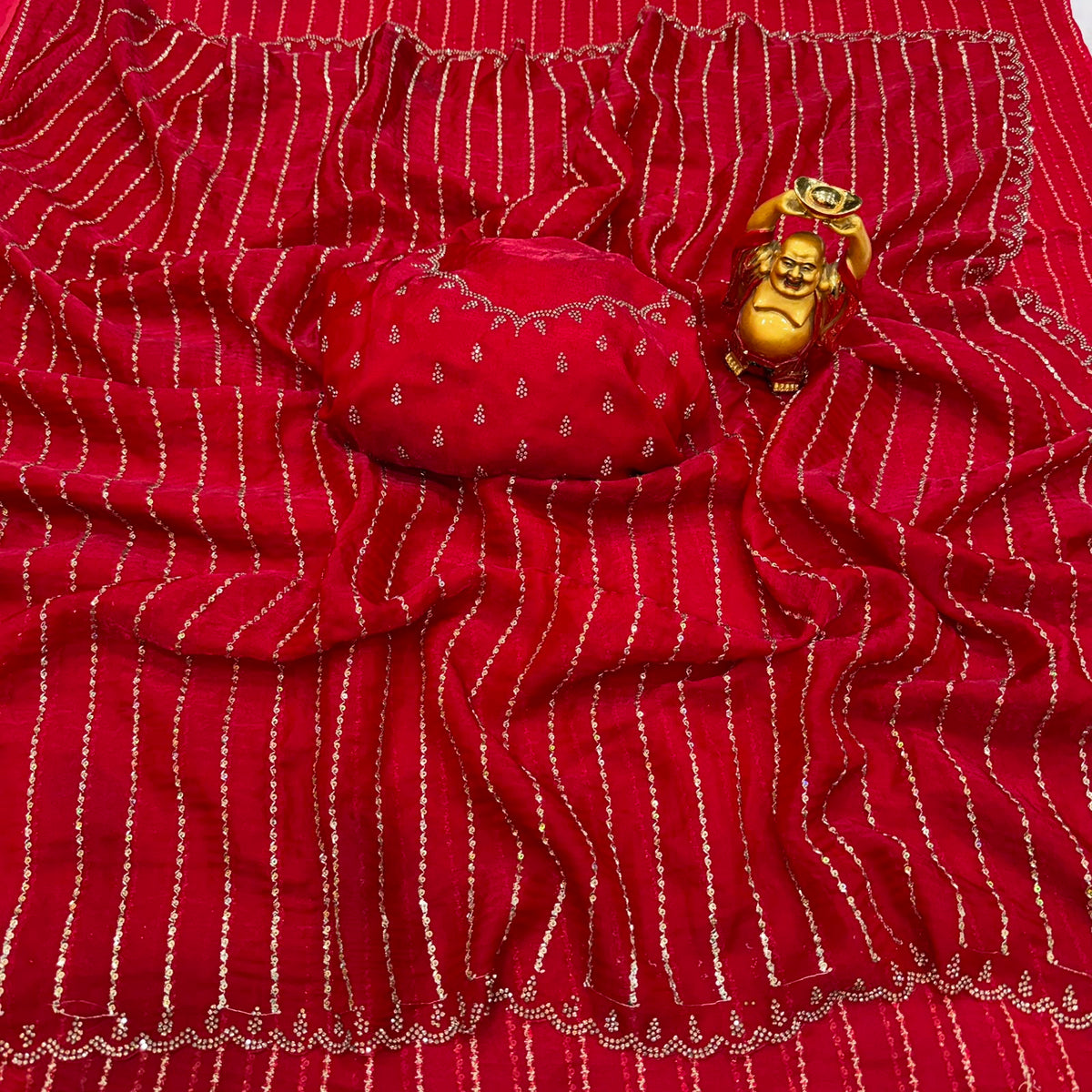 Space silk designer saree ✨