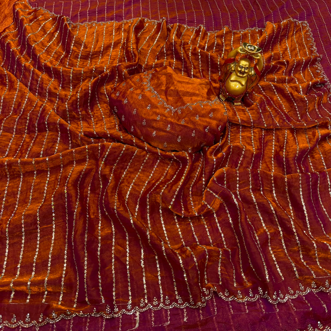 Space silk designer saree ✨