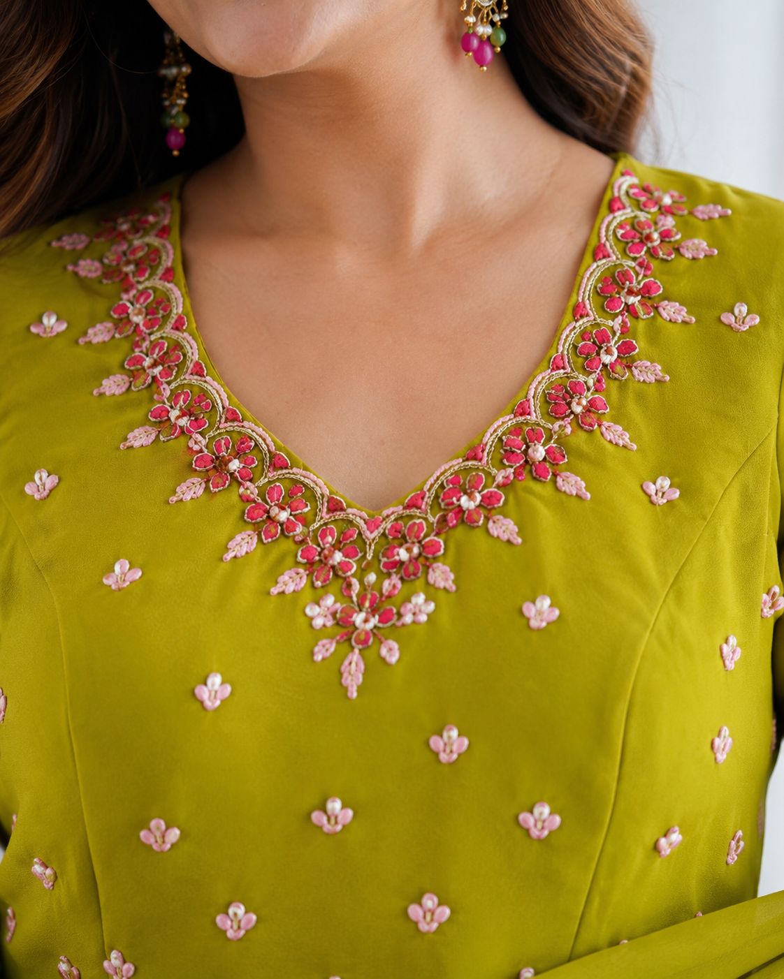 Fox georgette gown
