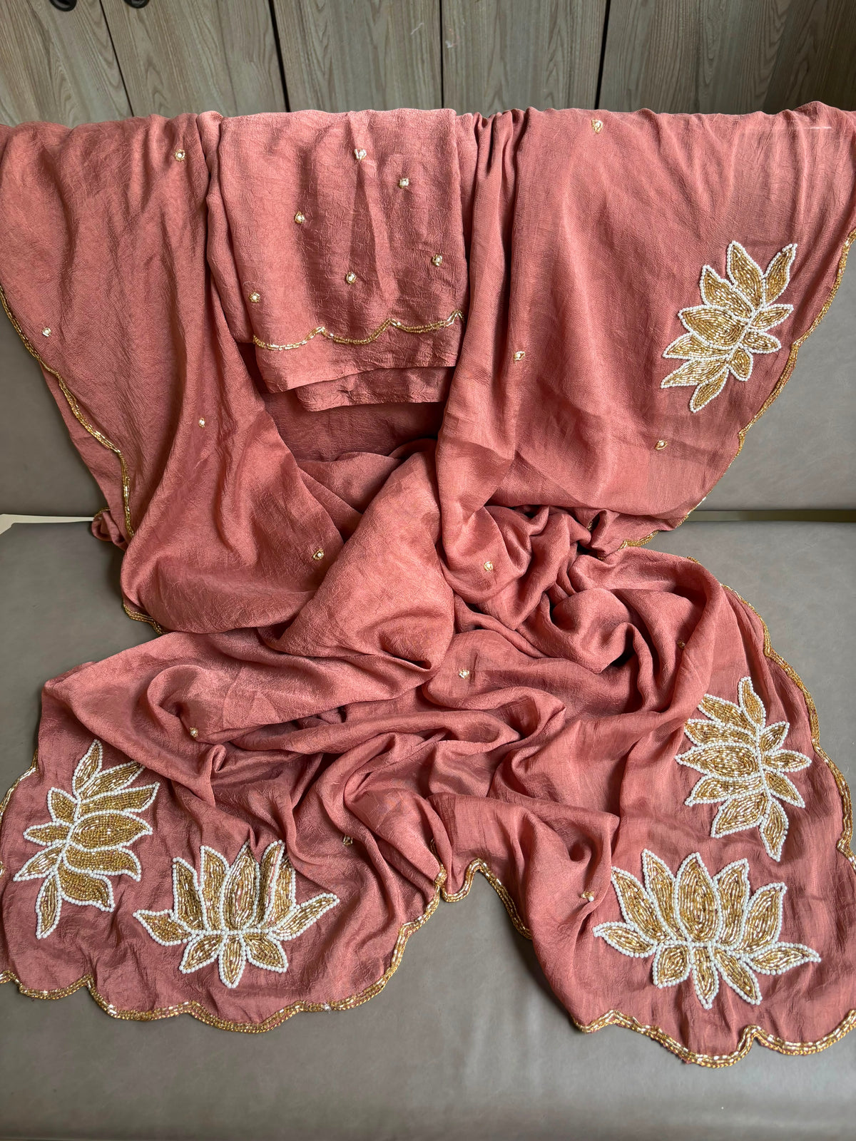 Soft rangoli crush silk saree ✨