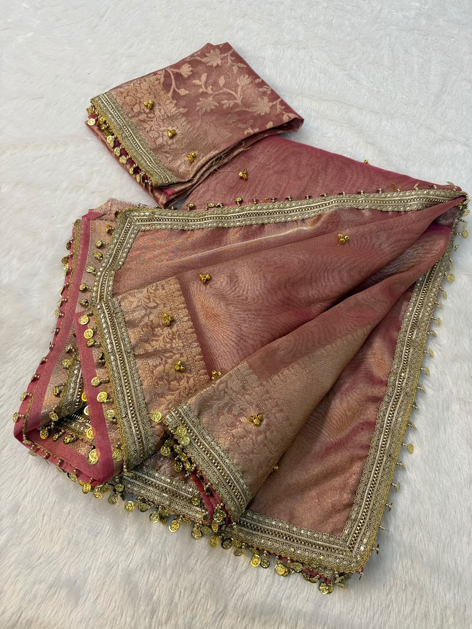 Viral tissue ghunghroo saree ✨