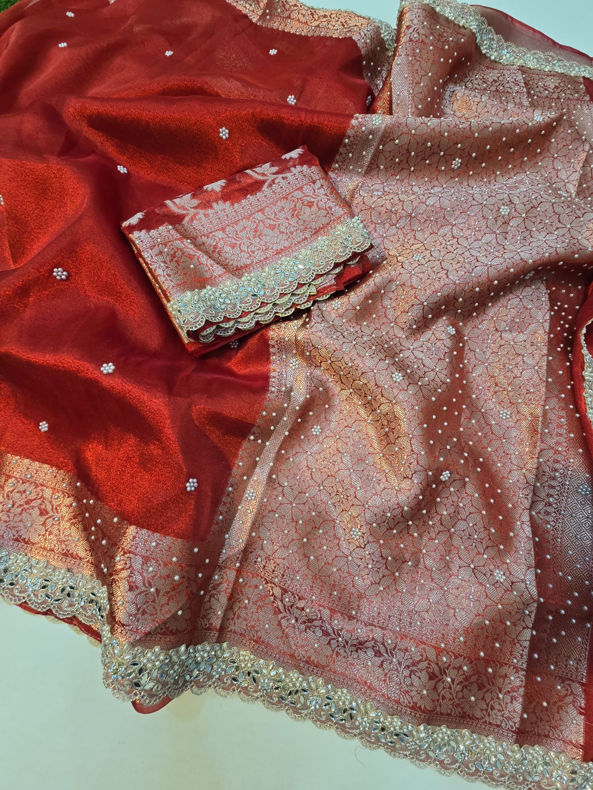 Benaresi tissue silk saree ✨