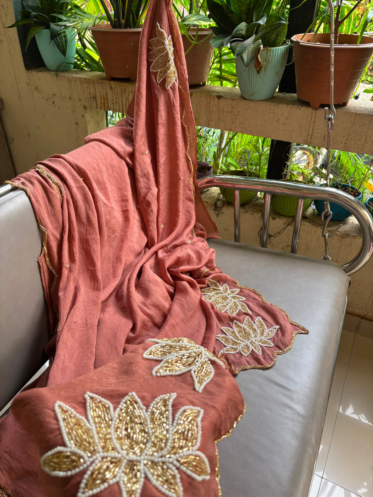 Soft rangoli crush silk saree ✨