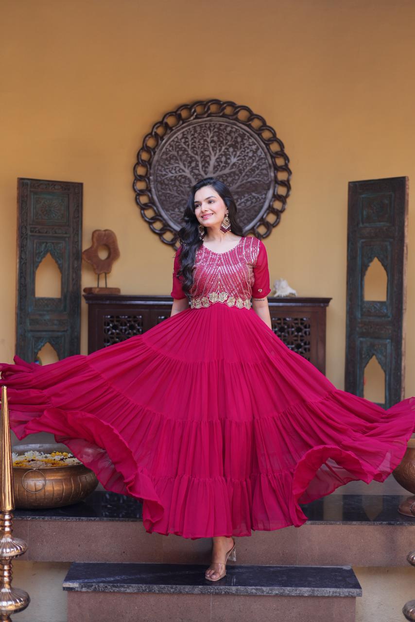 Ready made designer gown