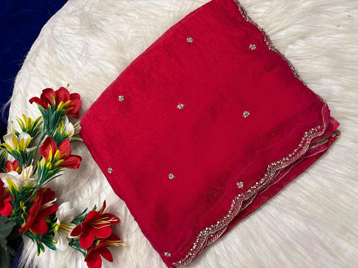 Space silk single line saree