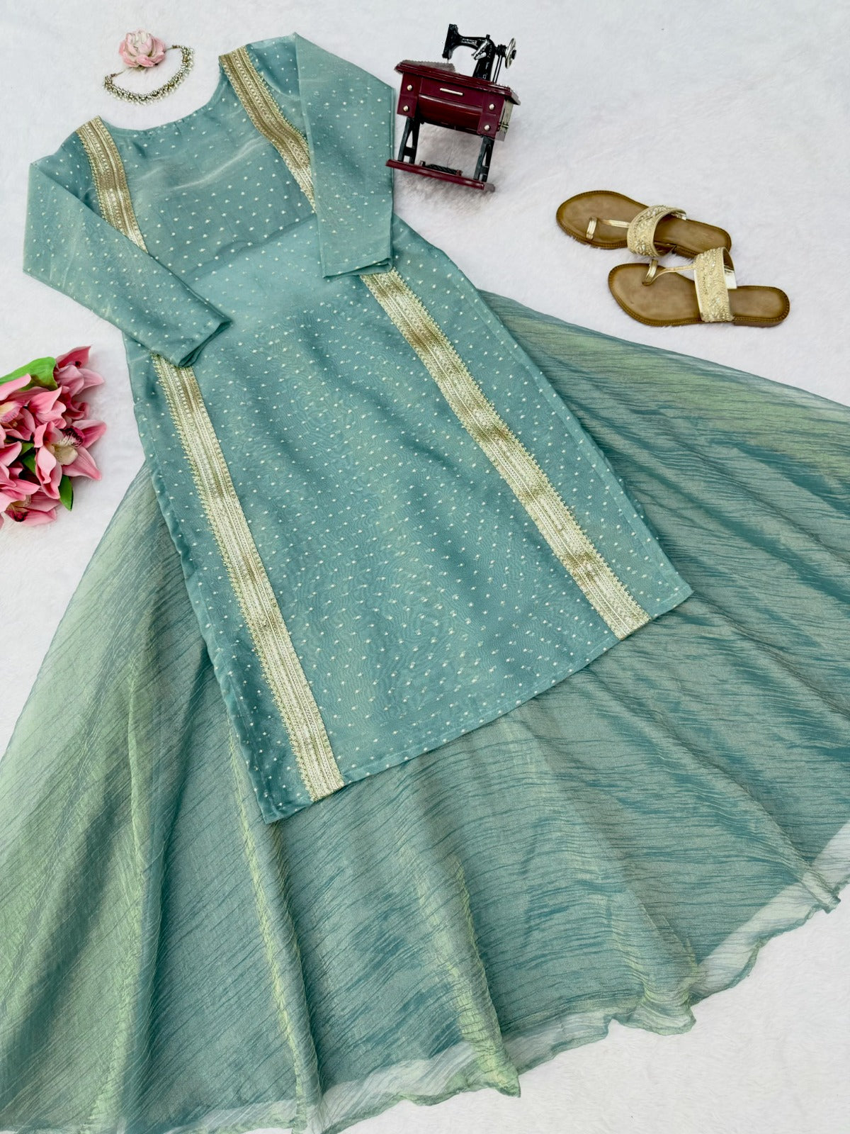Designer salsa butti Lehenga set ✨