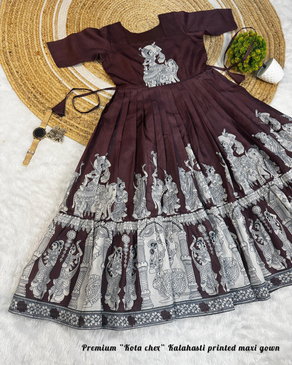 Kalamkari print  kota frocks