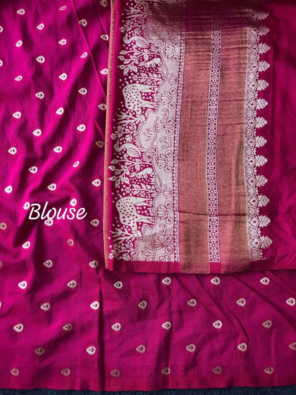 Khadi crape silk weaving saree