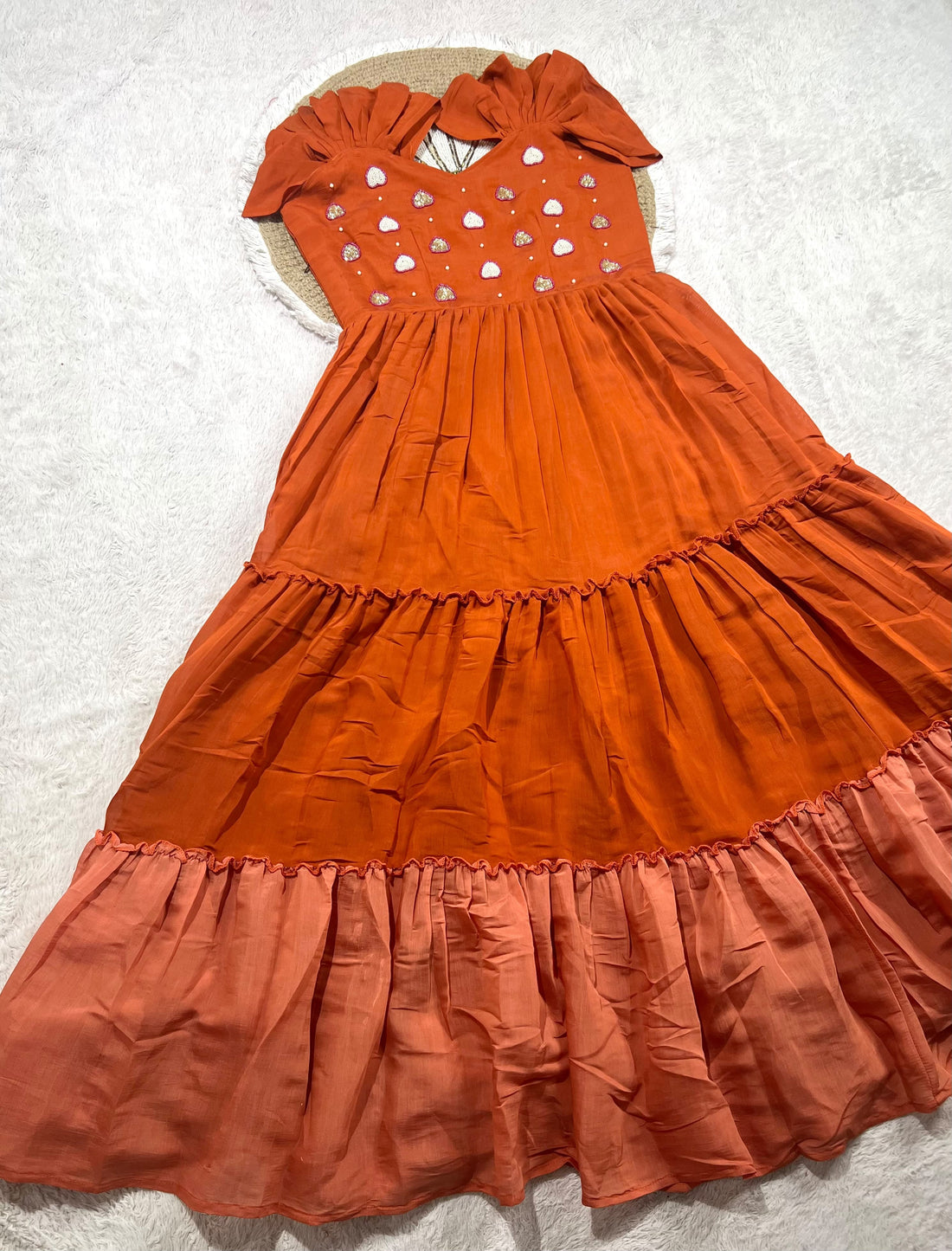 Elegant maggam work gown 👗