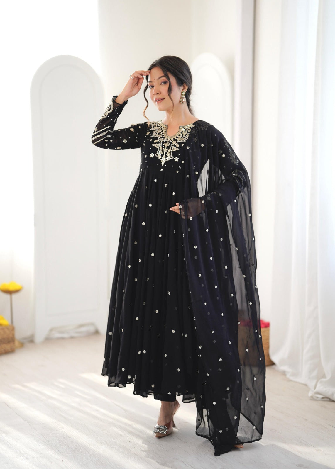 Heavy designer anarkali suit ✨