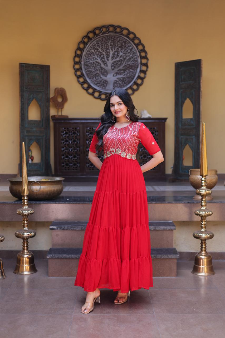 Ready made designer gown