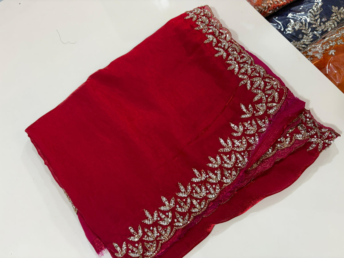 Space silk designer saree ✨