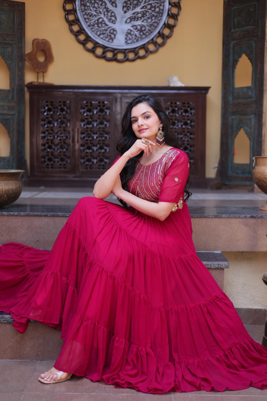 Ready made designer gown