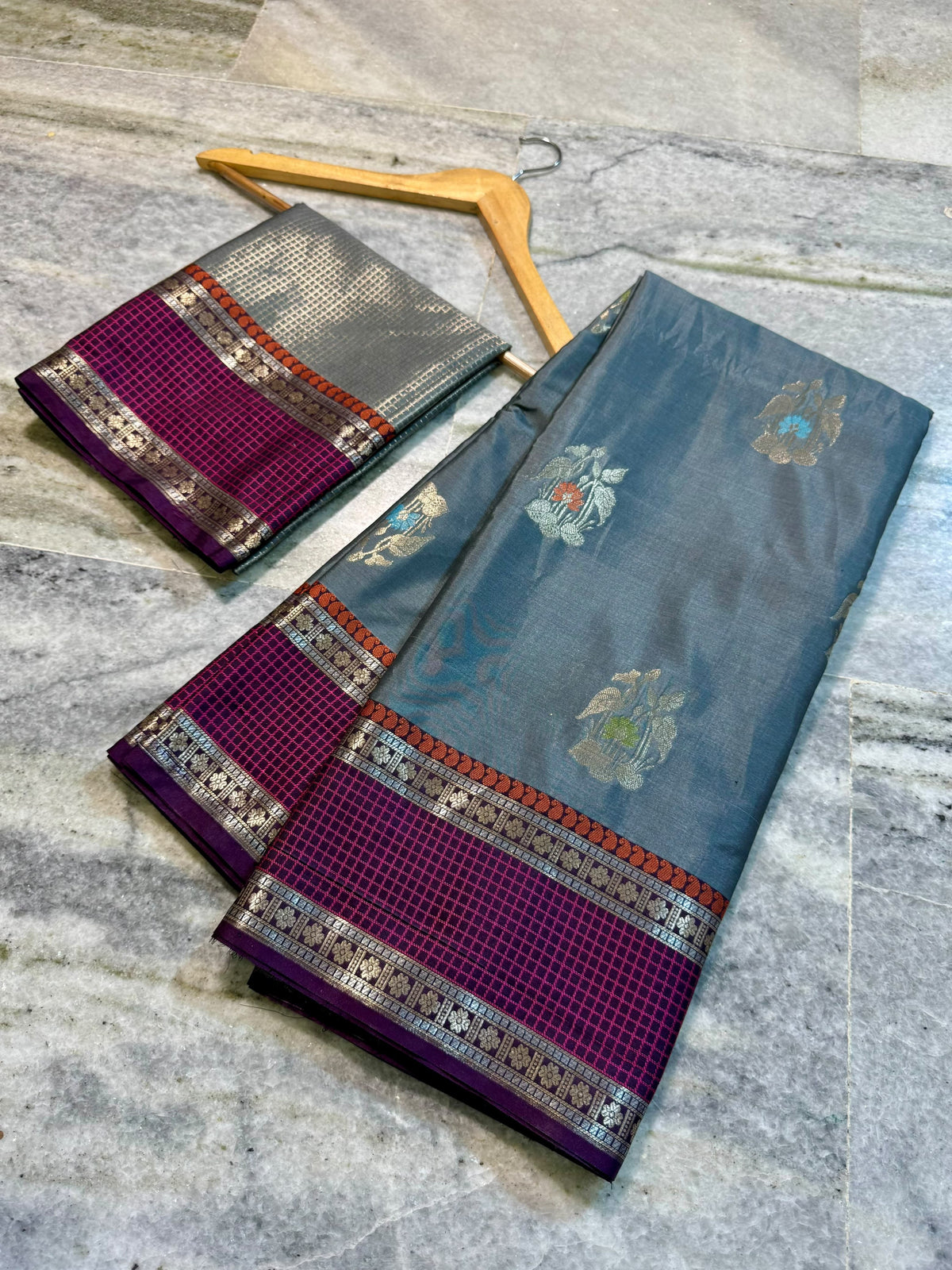 Banarasi soft silk fabric saree