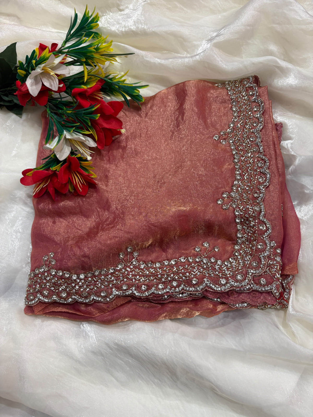 Space silk designer saree ✨