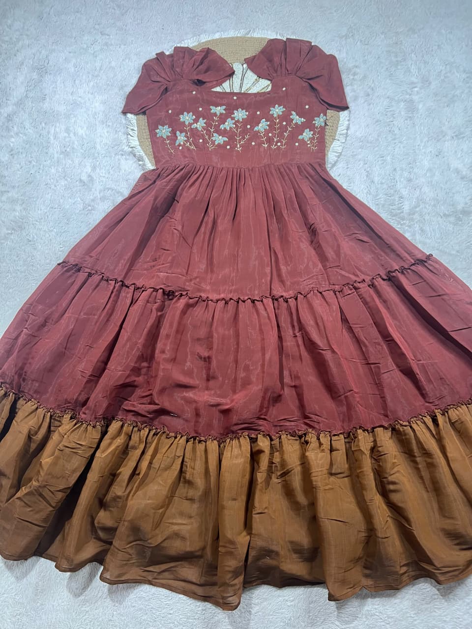 Elegant maggam work gown 👗