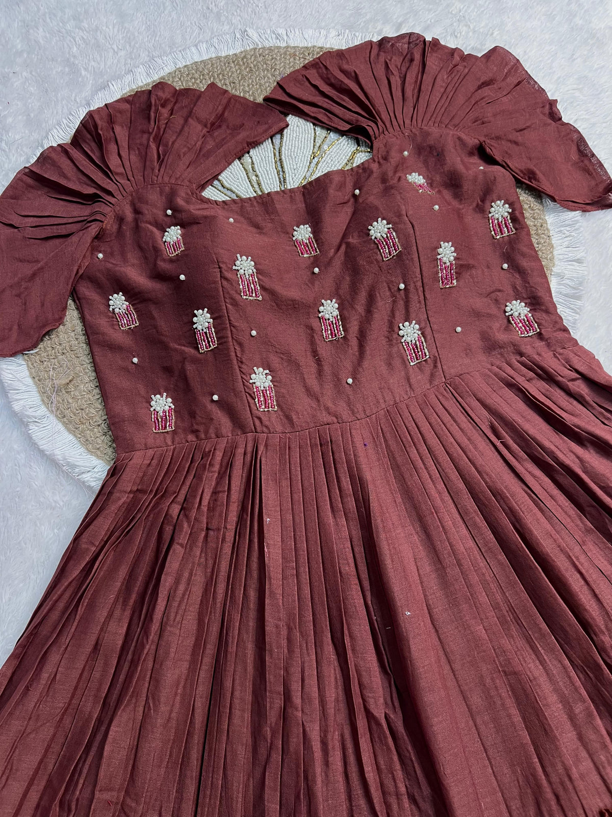 mull cotton gown