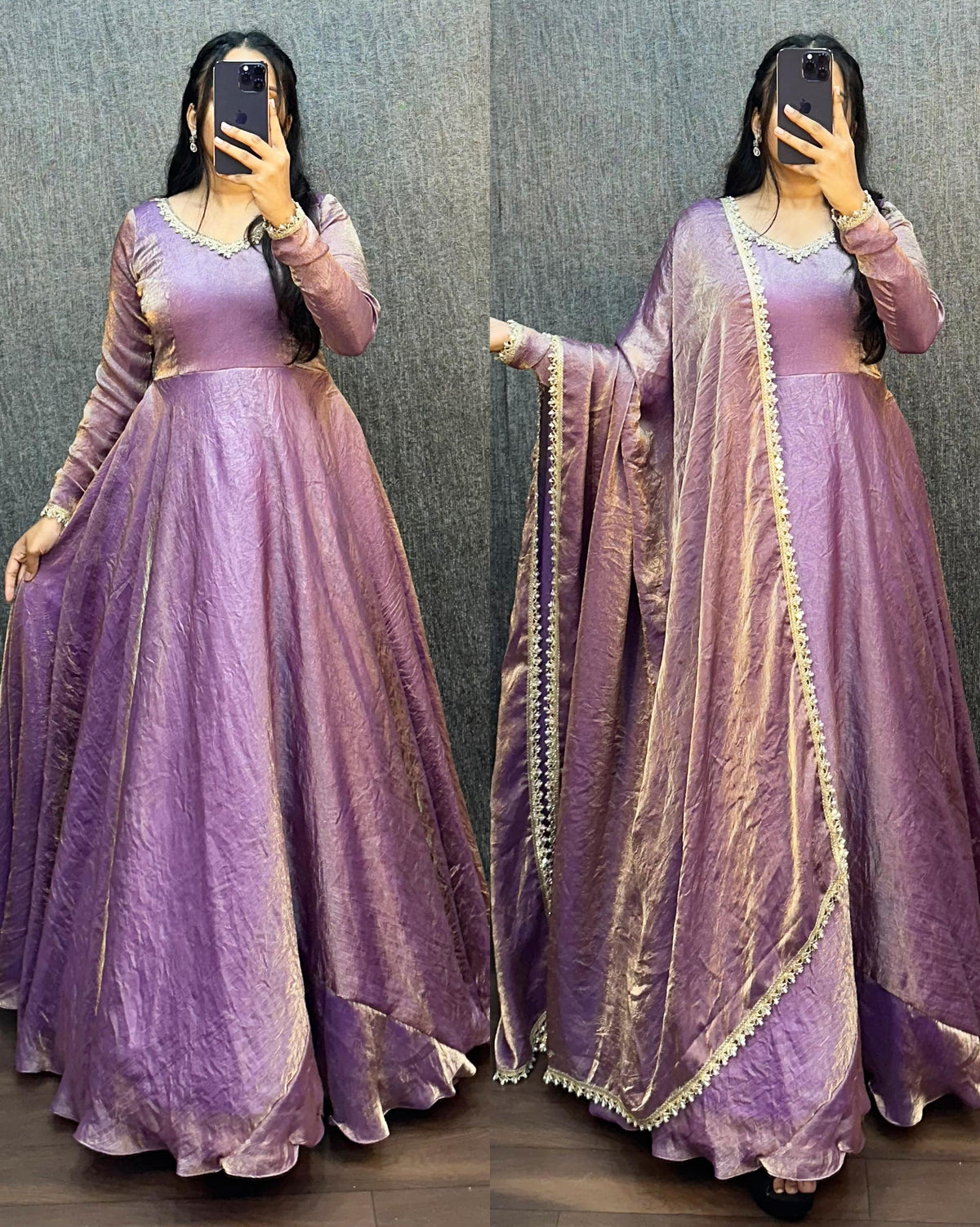 Exclusive gown with duppata ✨