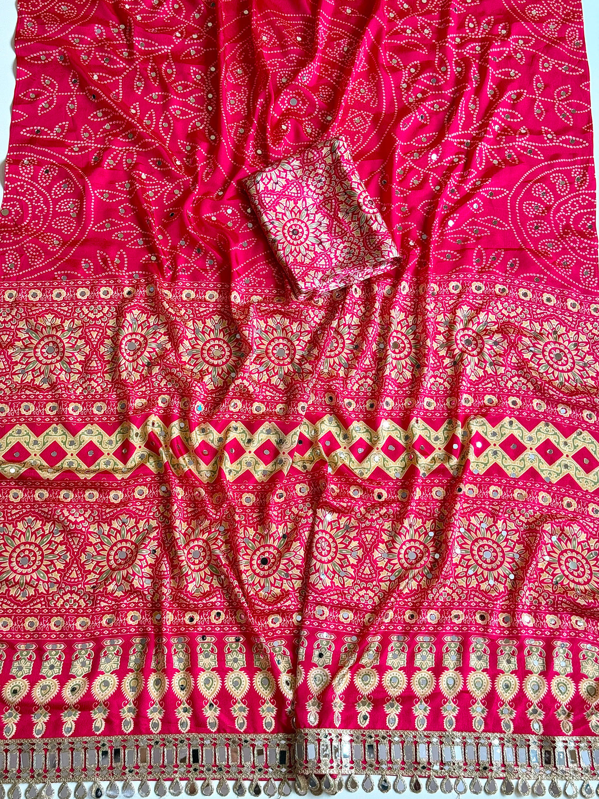 Pure satin silk saree