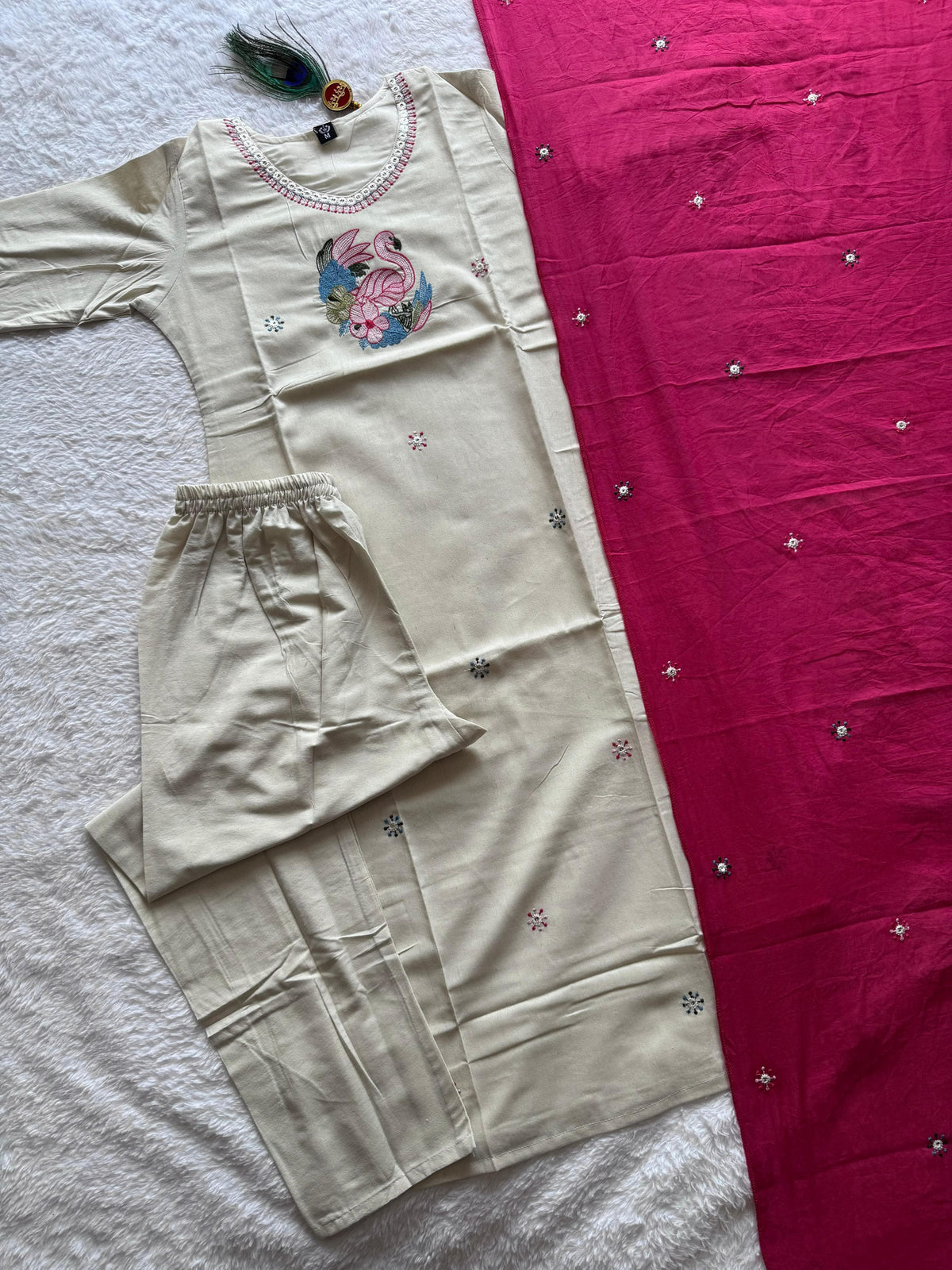 Khadi cotton 3 piece set