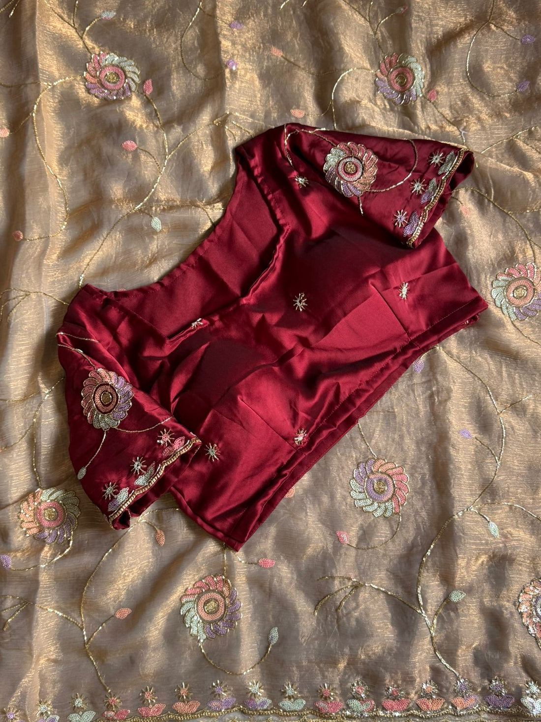 Fendy shiffon designer saree ✨