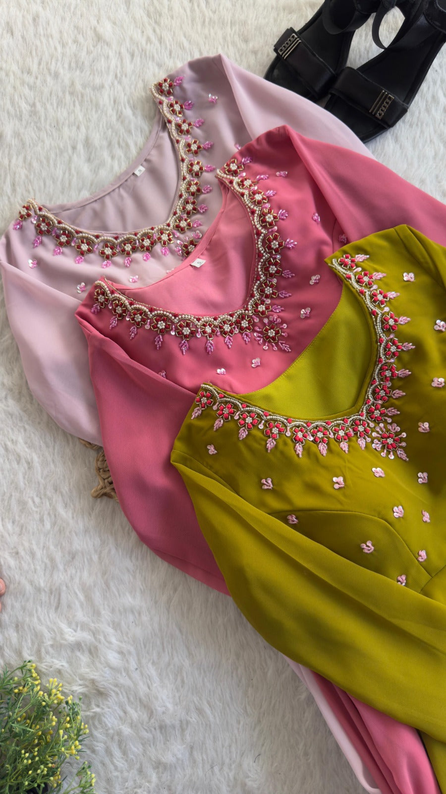 Fox georgette gown