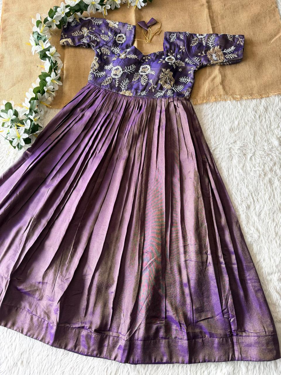 Party wear maggam work gown ✨