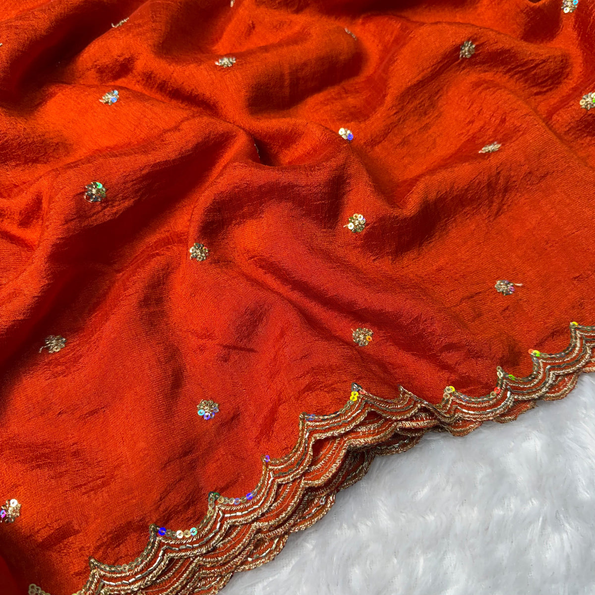 Vichitra silk designer saree ✨