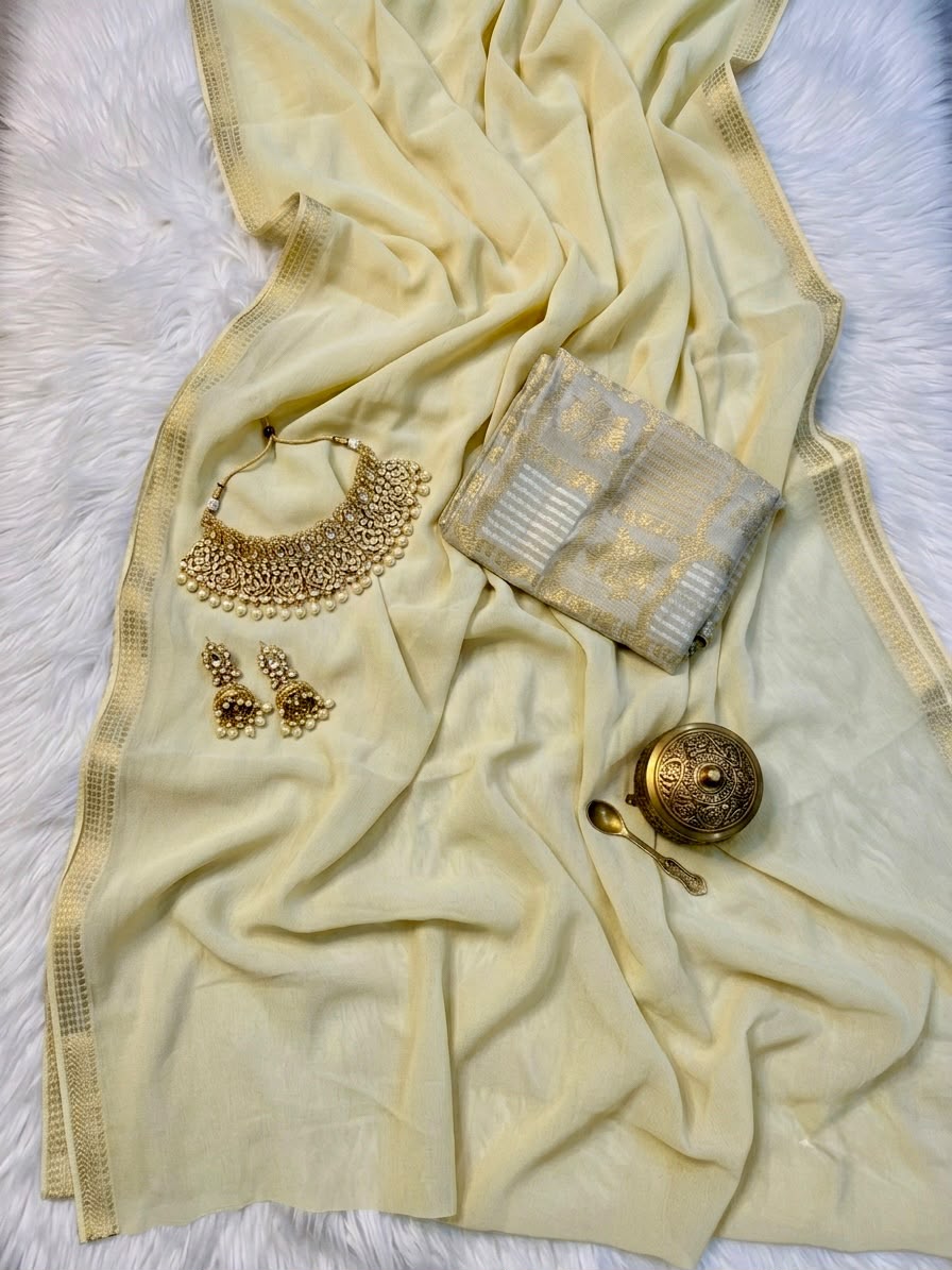 Viscose shiffon sarees ✨