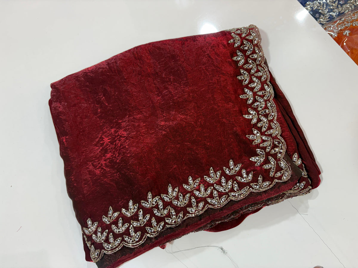 Space silk designer saree ✨