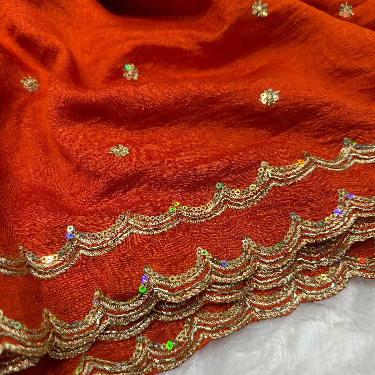 Double scalap border vichitra silk saree ✨