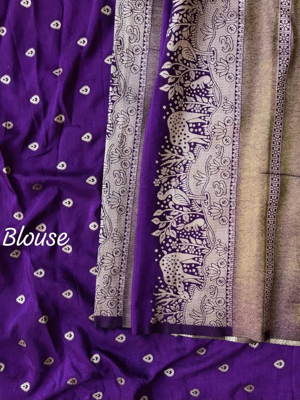 Khadi crape silk weaving saree